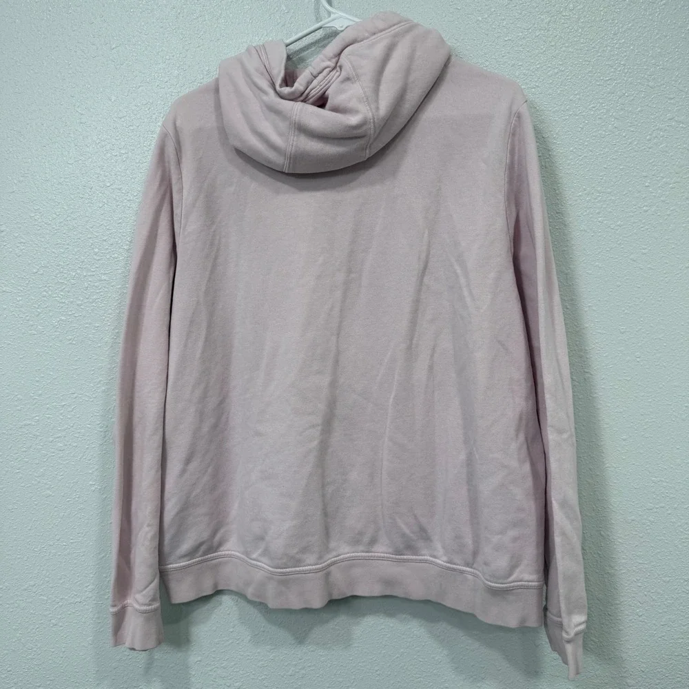 Nike Just Do It Cowl‎ Neck Hoodie Pink Glitter Graphic Pullover XL